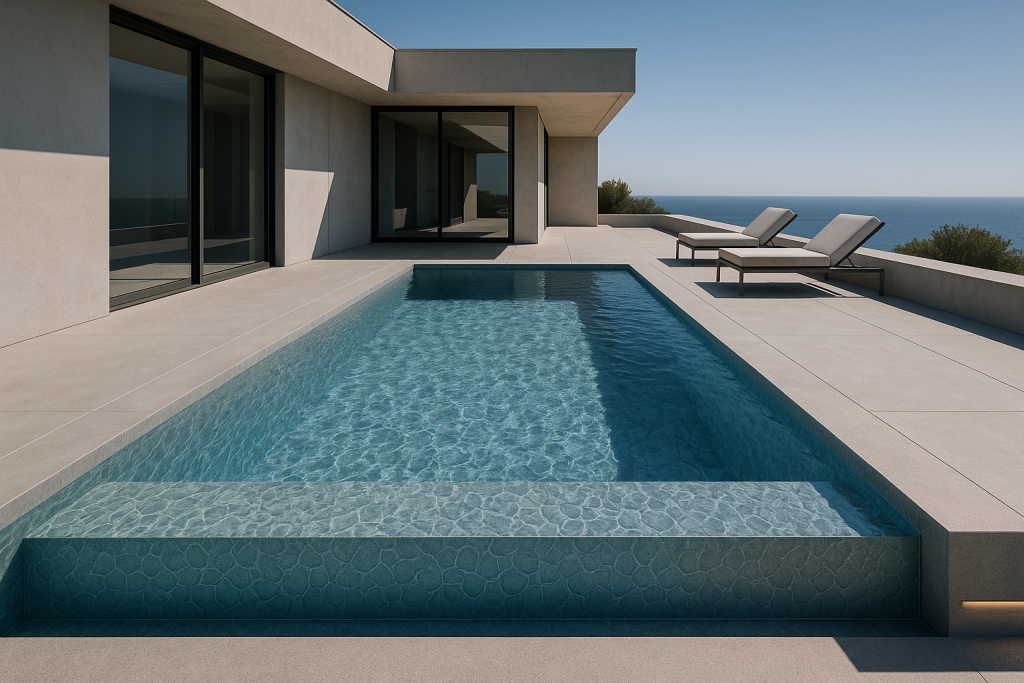 Betonski infinity bazen sa 3D Touch folijom